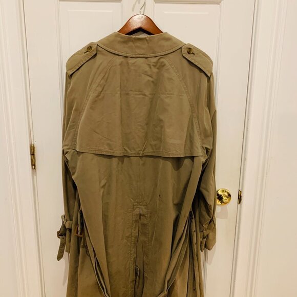 BURBERRYS VINTAGE Men's 40 Long Trench Coat WOOL lining NOVA check - Picture 4 of 16